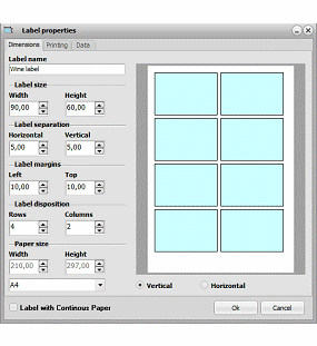 Print preview and export