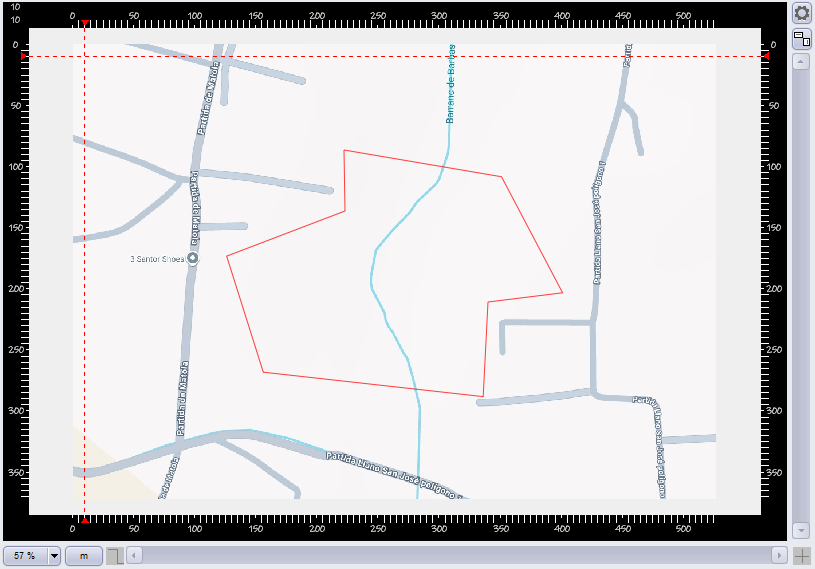 GML geospatial file rendered in the editor