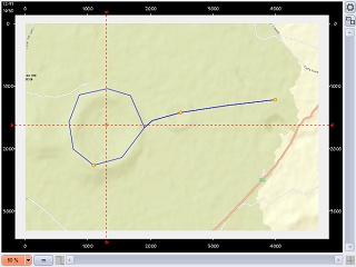 GPX track loaded and displayed in the editor