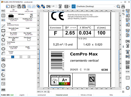 PLABEL WIN Interface
